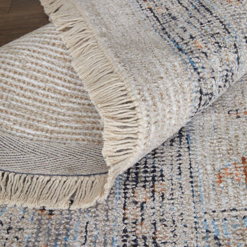 Feizy Caldwell 9&#39; x 12&#39; Ivory and Blue Area Rug, , large