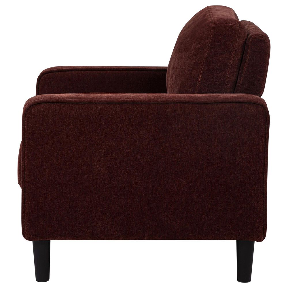 Coaster Ruth Accent Arm Chair in Rust, , large