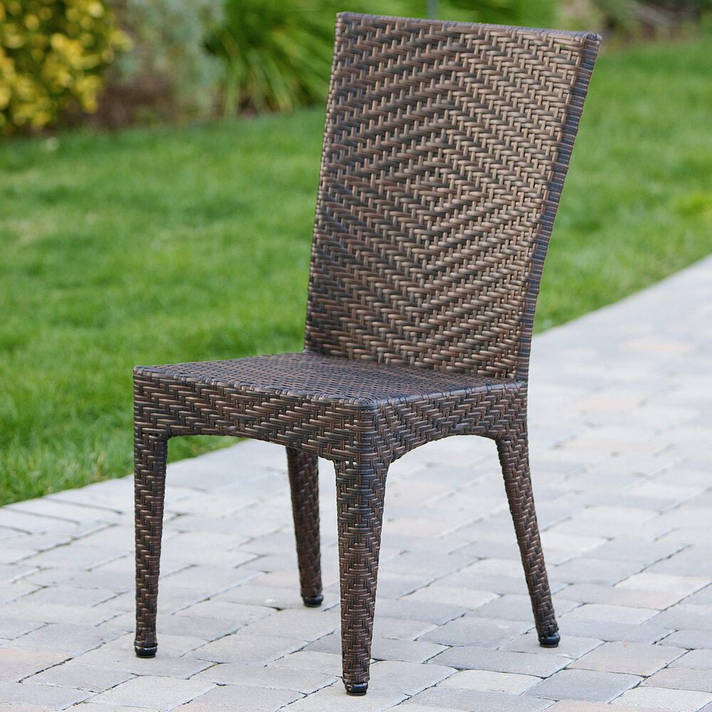 Noble House Brooke Patio Chair in Multi-Brown &#40;Set of 2&#41;, , large