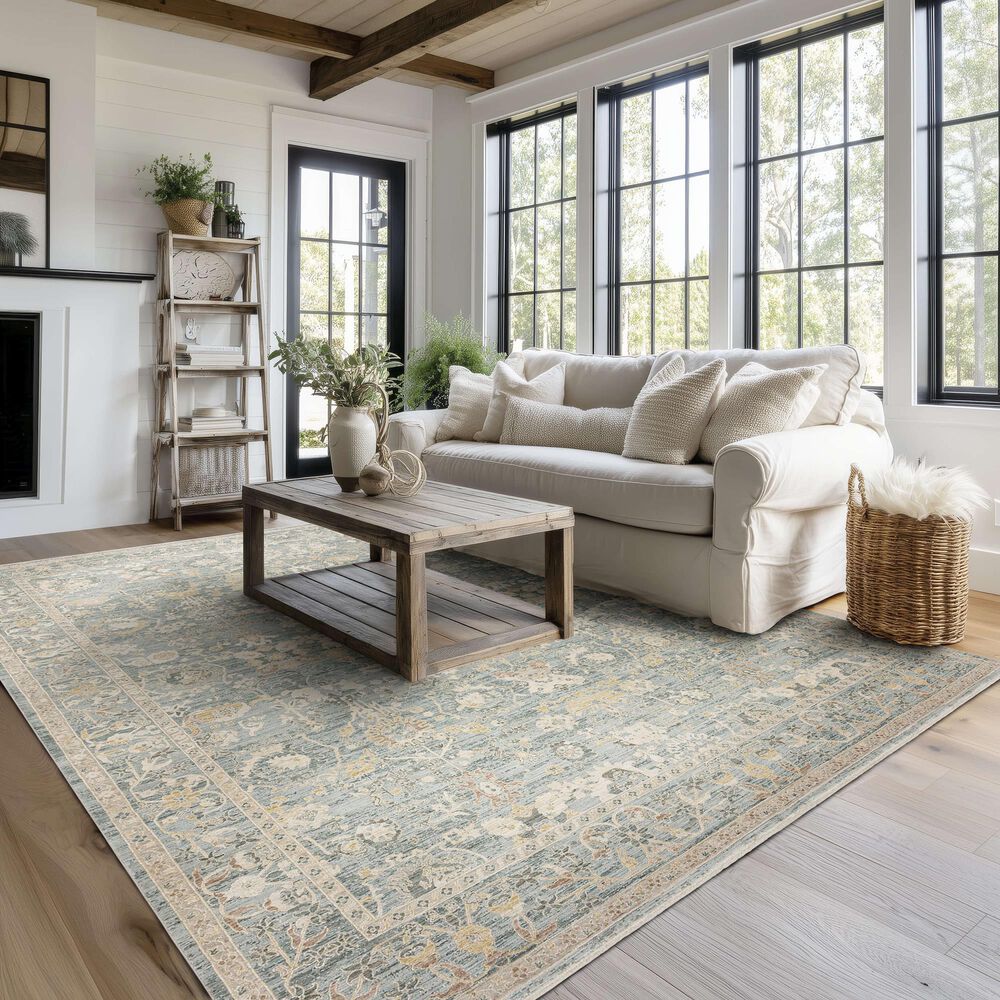 Karastan Surrey Hills Bedfordshire Beachglass 9' x 12' Area Rug, , large