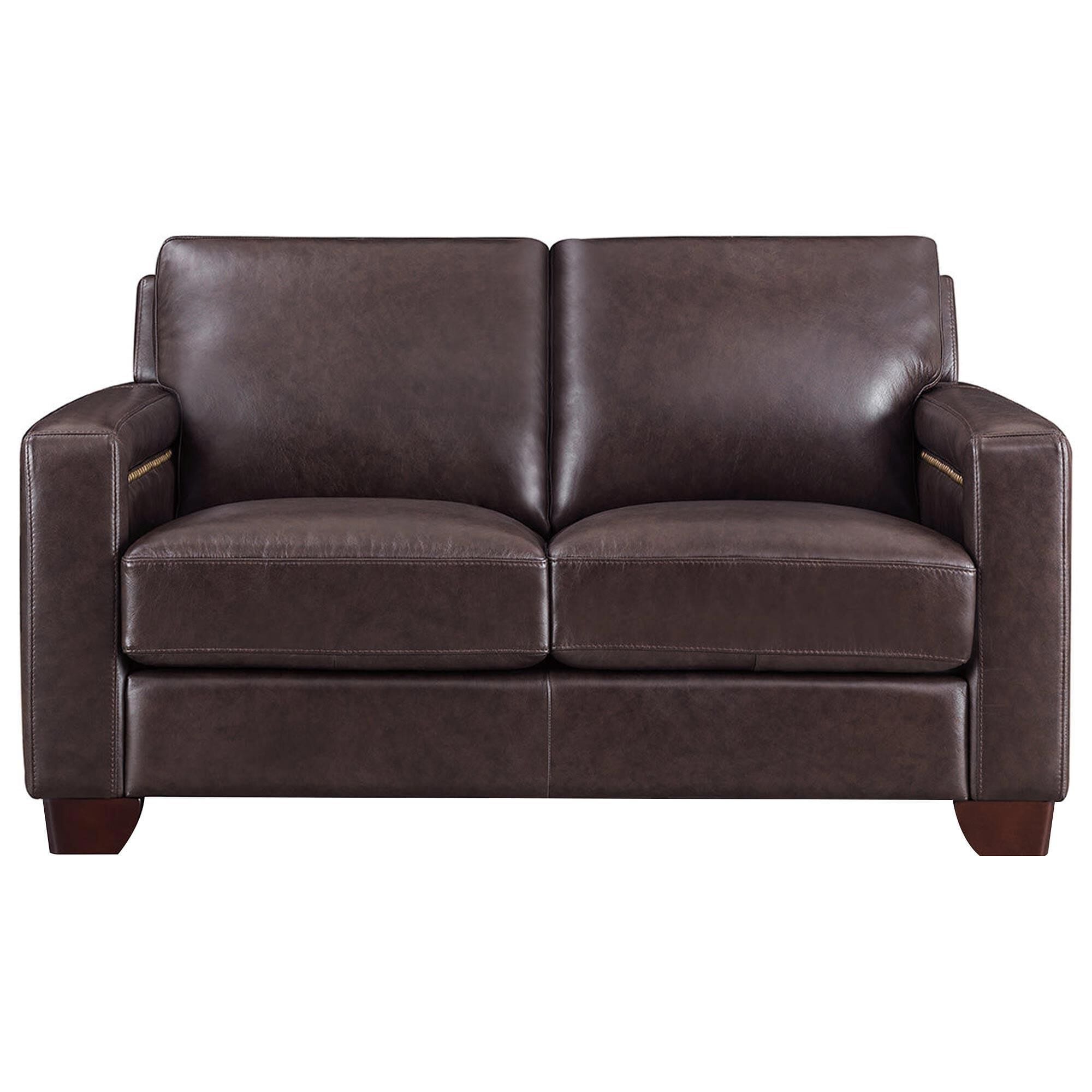 Hydeline Alice Stationary Sofa and Loveseat Set in Manchester Brown