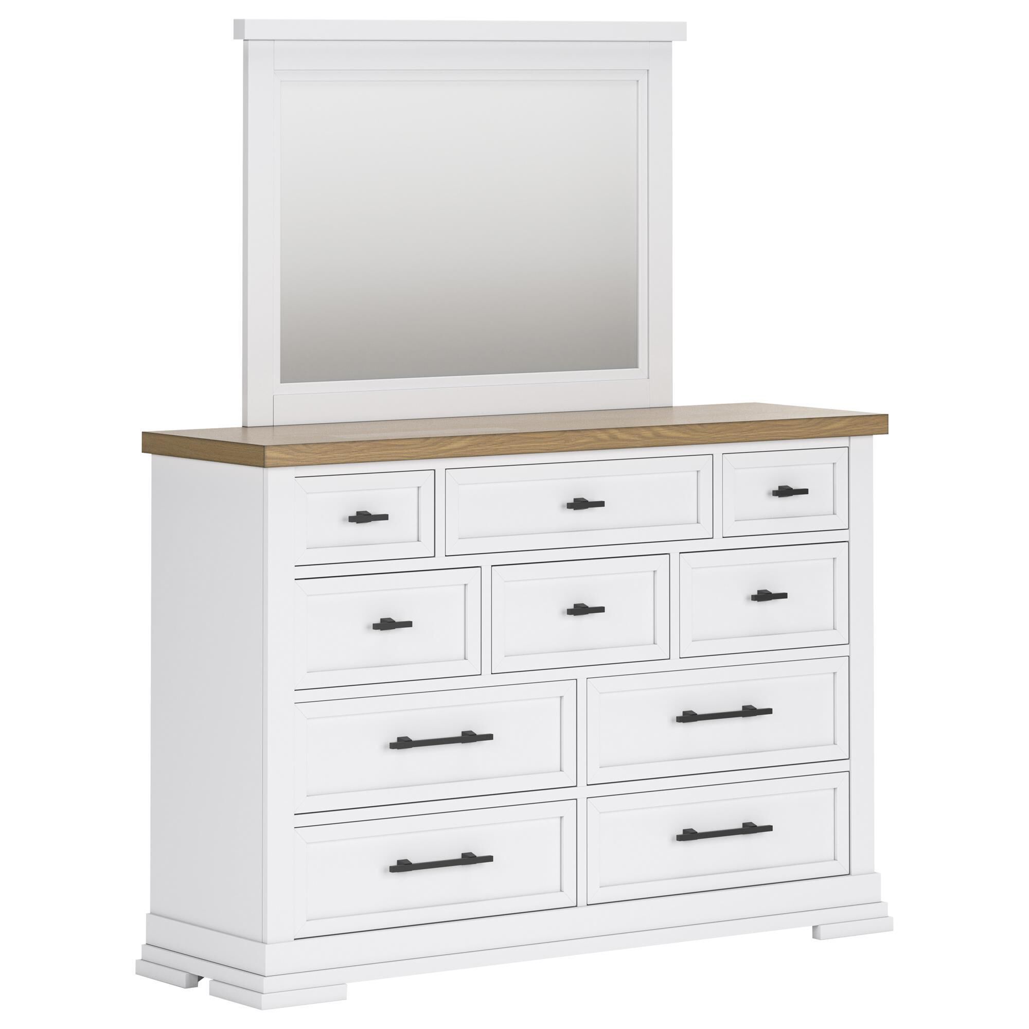 Ashley 3-Piece Queen Bedroom Set in White and Natural