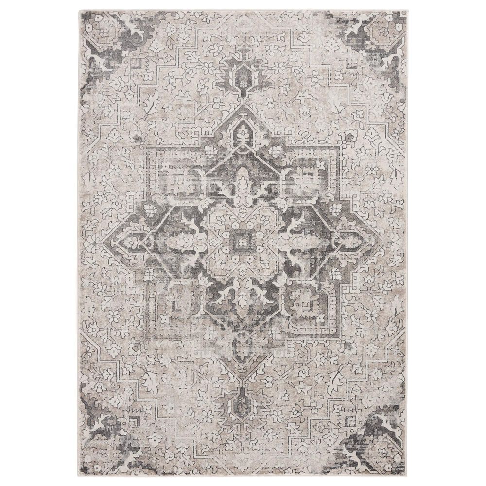 Central Oriental Clearwater Taylin 7"10" x 9"10" Oyster and Mushroom Area Rug, , large