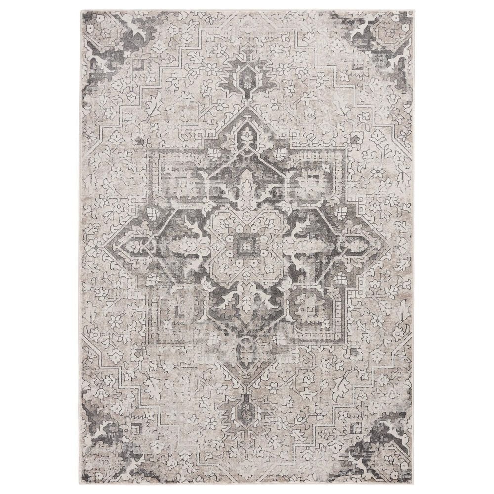 Central Oriental Clearwater Taylin 7"10" x 9"10" Oyster and Mushroom Area Rug, , large