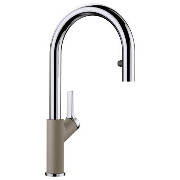 Blanco Urbena 1.5 GPM Pull-Down Kitchen Faucet in Chrome and Truffle, , large