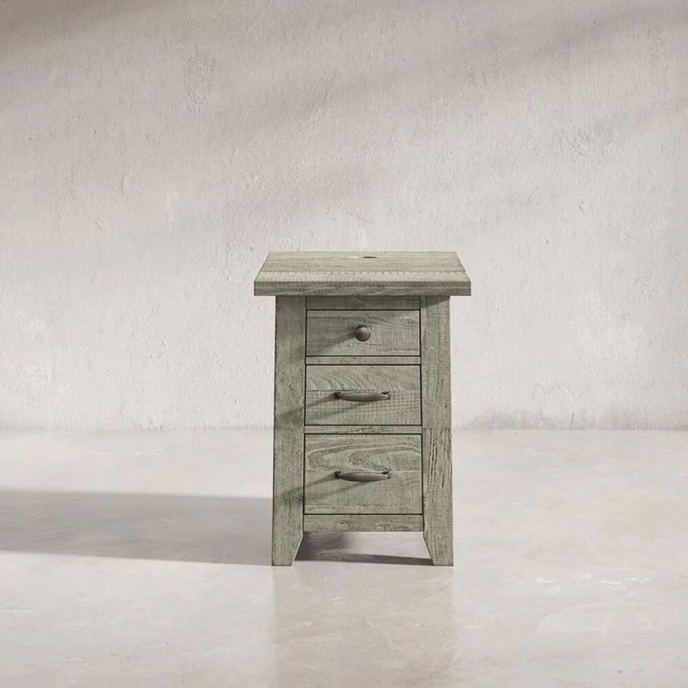 Waltham Telluride Chairside Table in Driftwood, , large