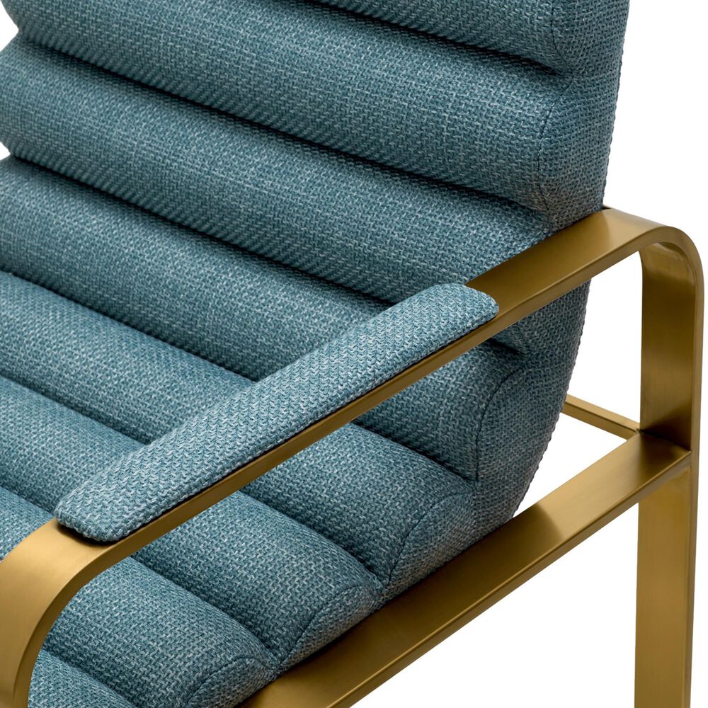 Eichholtz Olsen Counter Stool in Brushed Brass, , large