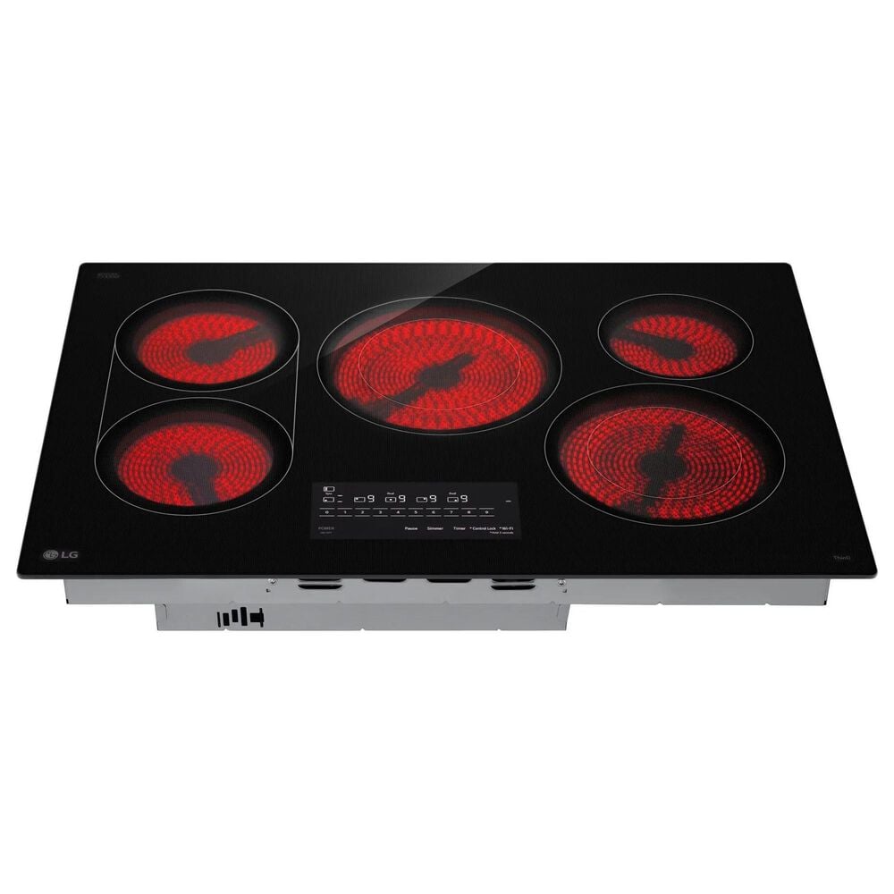 LG 30&quot; Electric Cooktop with UltraHeat in Black, , large