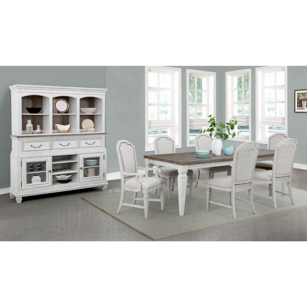 Sasha Lee Side Chair in Distressed White, , large