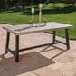 Hearth and Haven Carlie Outdoor Dining Table in Grey and Black - Table Only, , large