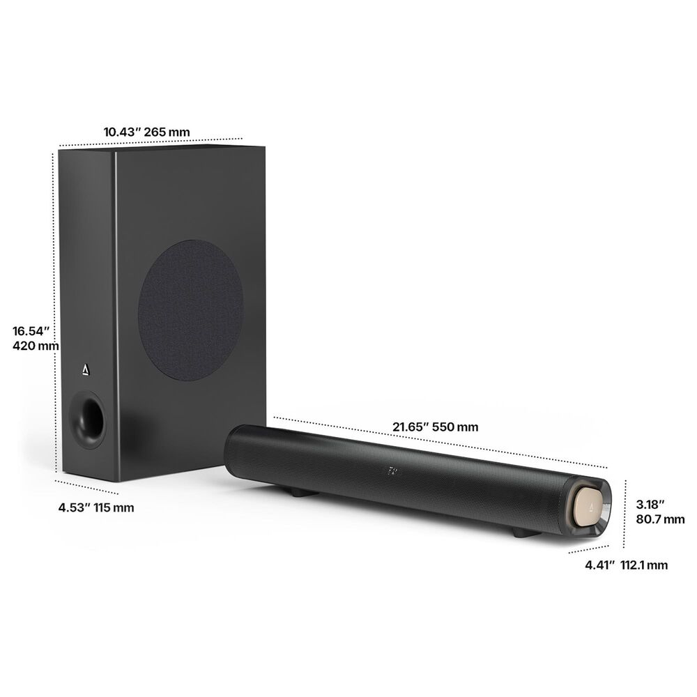 Creative Labs Stage Pro 2.1 Soundbar with Dolby Audio for Cinematic Experience in Black, , large