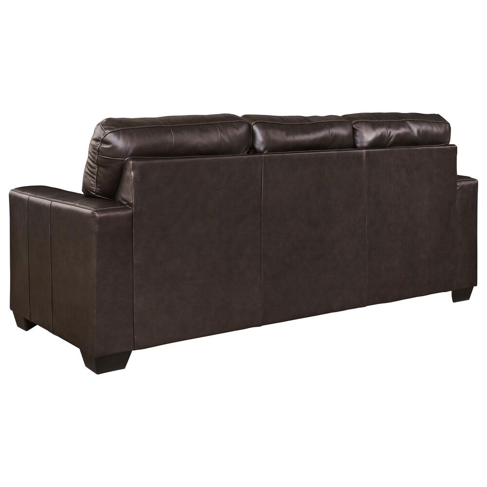 Ashley Santorine Stationary Sofa in Dark Brown, , large