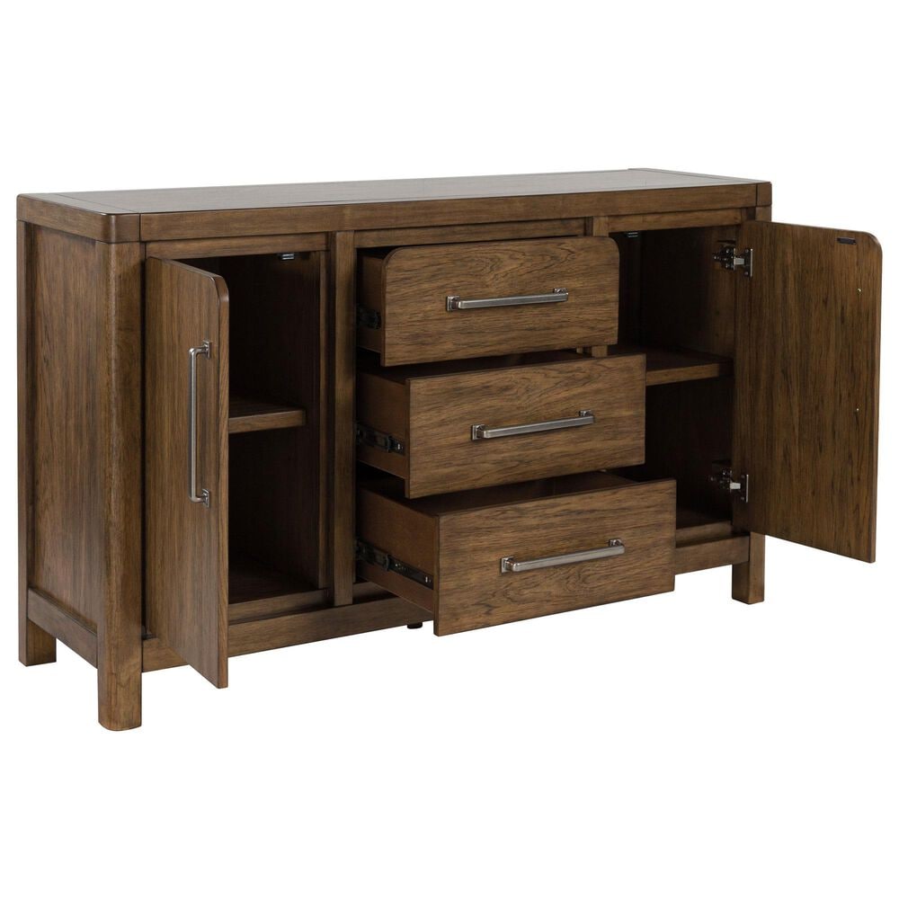 Ashley Cabalynn 3-Drawer Server in Light Brown, , large