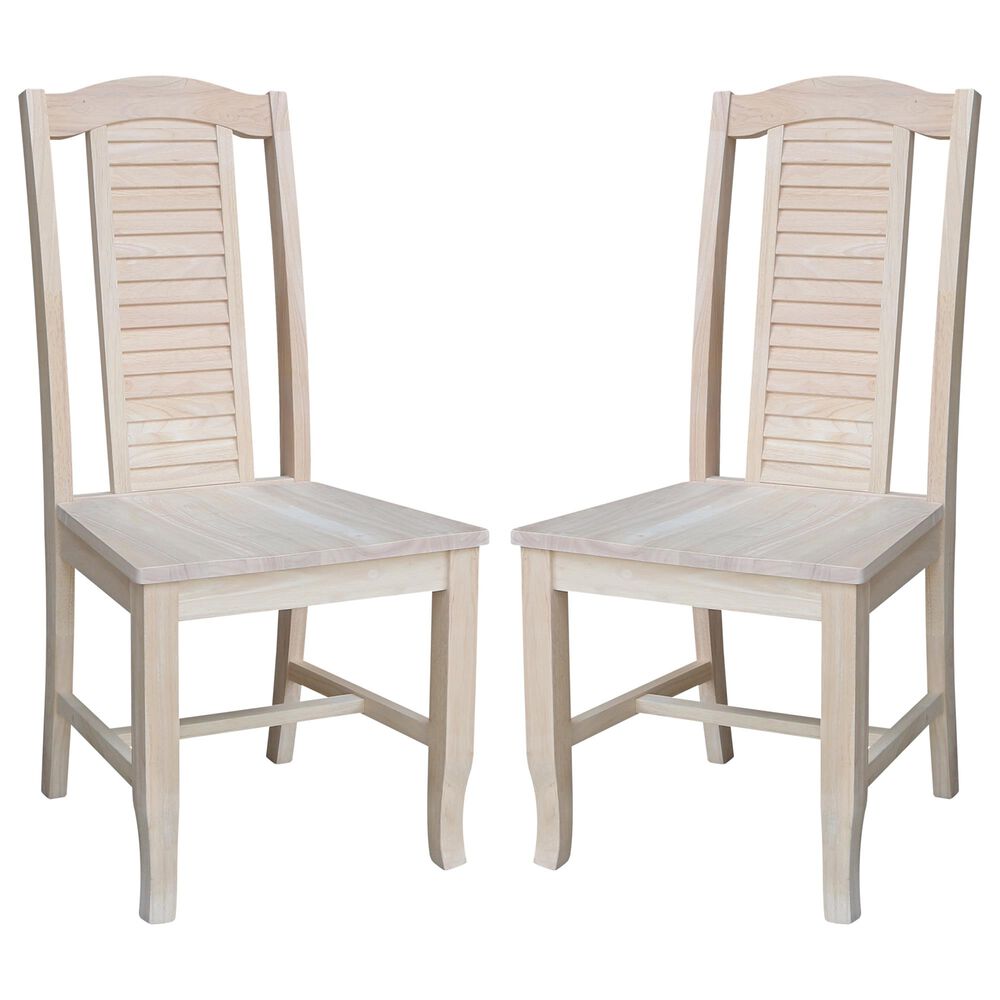 International Concepts Seaside Dining Chair in Ready to finish (Set of 2), , large