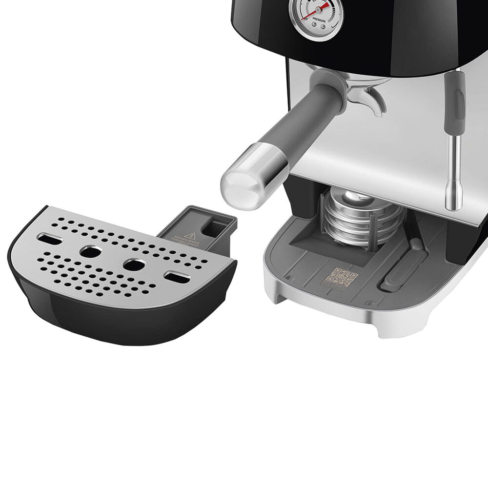SMEG Retro Style 47 Oz Espresso and Cold Brew Coffee Machine in Matte Black, , large