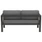 Homestyles Grayton 4-Piece Patio Conversation Set with Loveseat in Gray, , large