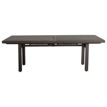 Woodard Elite Tri-Slat Extension Umbrella Table in Twilight, , large