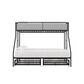 DHP Jaxon Twin over Full Bunk Bed with 2 Storage Drawers in Black, , large