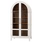 Ardent Home Julia  2-Door Display Cabinet in Rubbed White and Caramel, , large