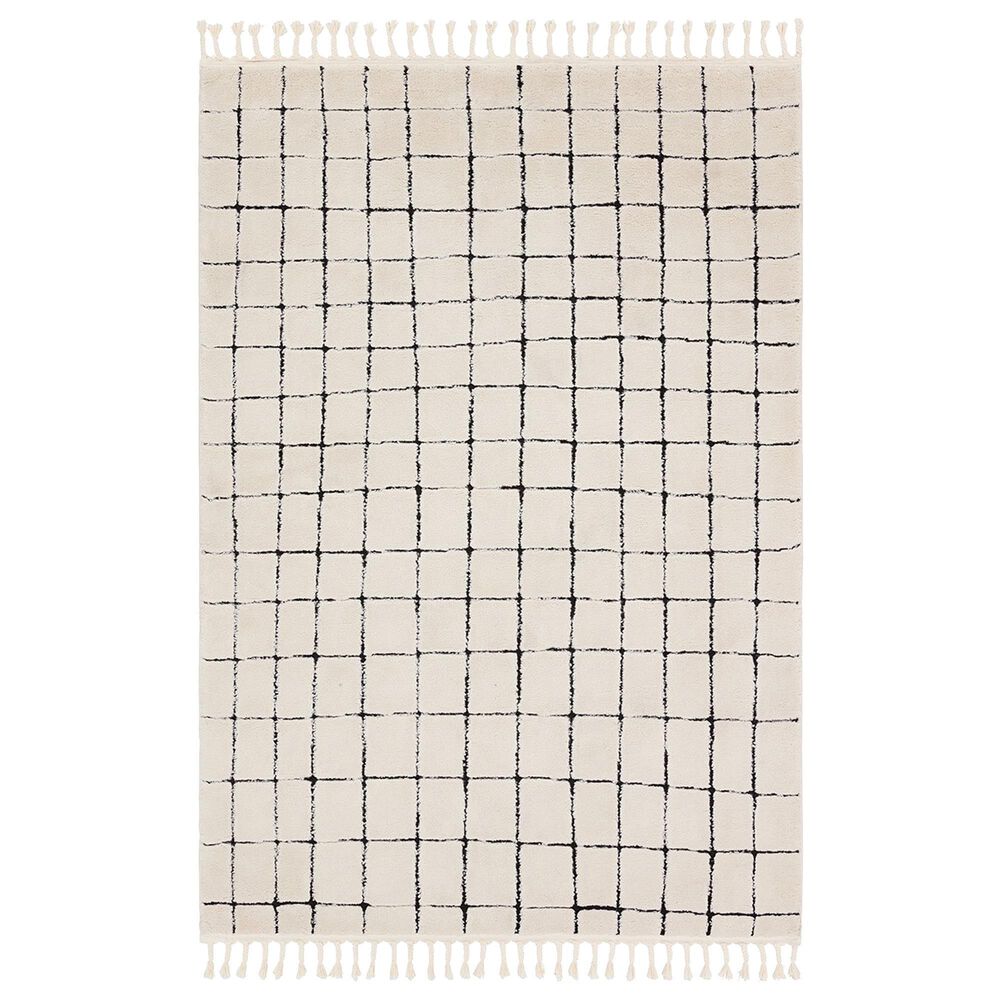 Jaipur Jaida Align Gray Morn and Phantom 7"6" x 10" Area Rug, , large