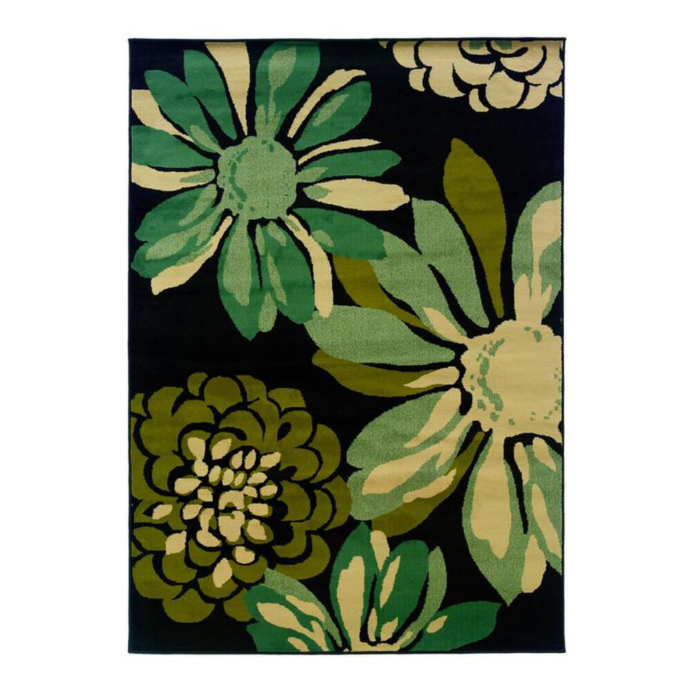 Oriental Weavers Emerson 2819A 3'10" x 5'5" Teal Area Rug, , large