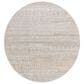 Surya Lavadora 6"7" Round Light Gray, Light Beige and Cream Area Rug, , large