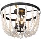 Golden Lighting Tabitha Flush Mount in Matte Black, , large