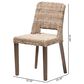 Baxton Studio Magy Side Chair in Greywashed and Brown, , large