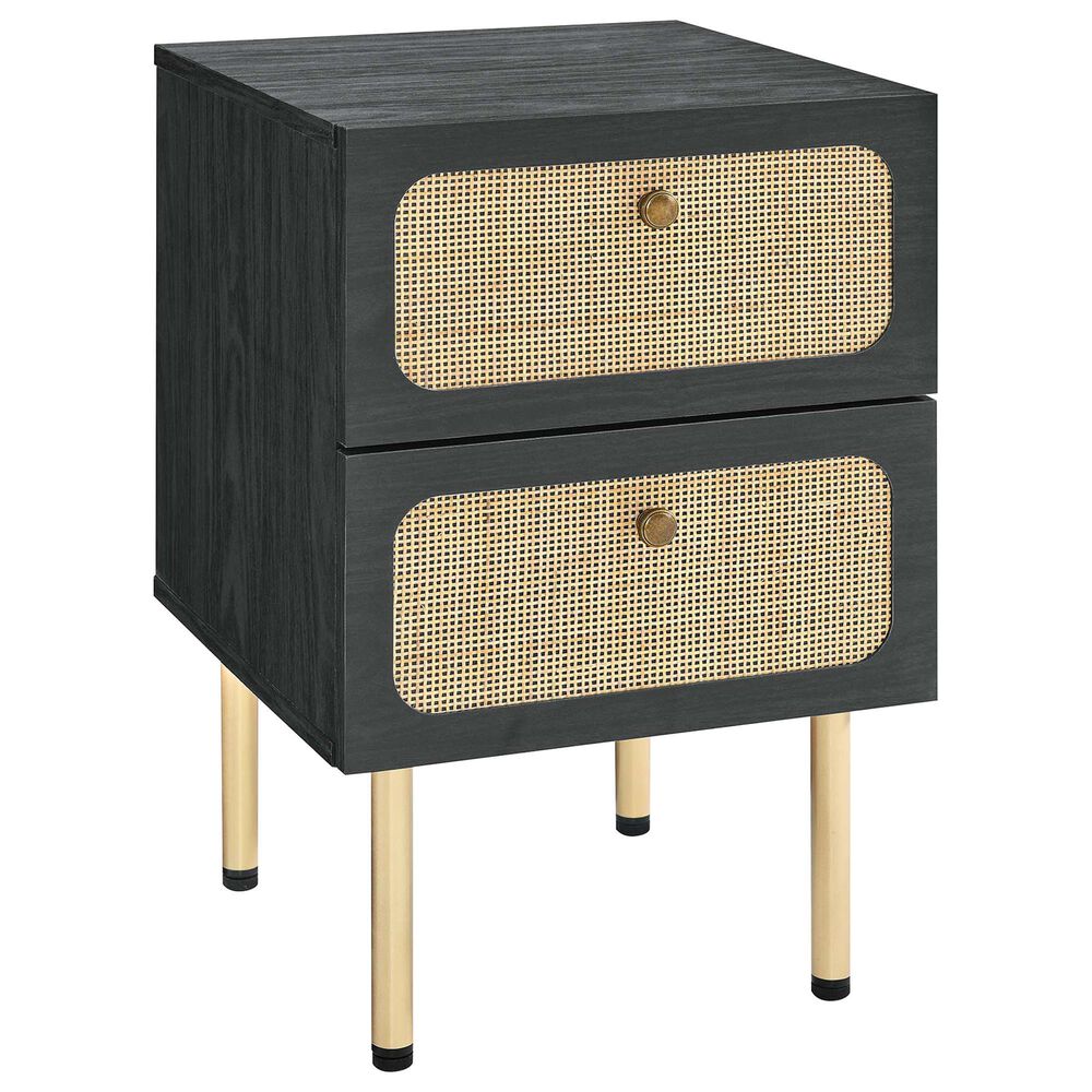 Modway Chaucer 2 Drawer Nightstand in Black, , large