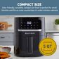West Bend 5 Qt. Air Fryer with 10 Presets in Black, , large