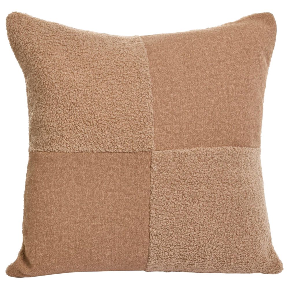 Accents De Ville 20" Square Throw Pillow in Light Brown, , large