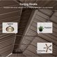 HOMLUX 14" x 24" Hardtop gazebo with double roof in Bronze, , large