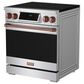 Thor Kitchen Gordon Ramsay 4.8 Cu. Ft. Professional Induction Range with Rose Gold Handle Kit in Stainless Steel, , large