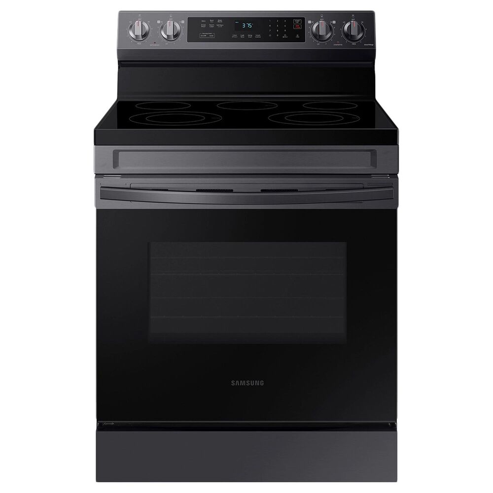 Samsung 6.3 Cu. Ft. Freestanding Electric Range with 5 Burners in Black Stainless Steel, , large