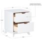 Linon Home Decor Polly 2-Drawer Nightstand in White, , large