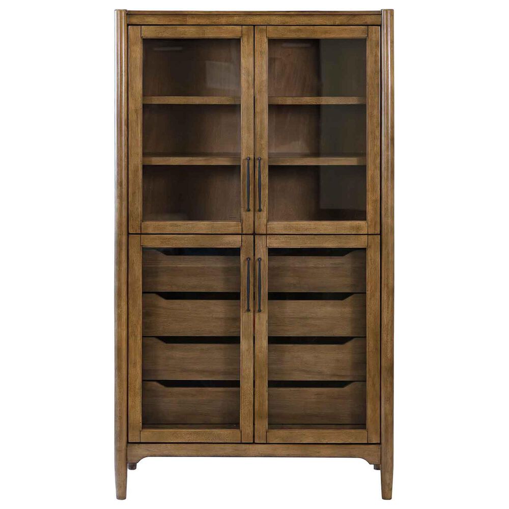 Martin Furniture Lachlan Display Cabinet in Warm Sienna, , large