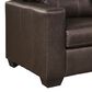 Ashley Santorine Stationary Sofa in Dark Brown, , large