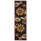Nourison Fantasy FA12 2"3"" x 8" Black Runner, , large