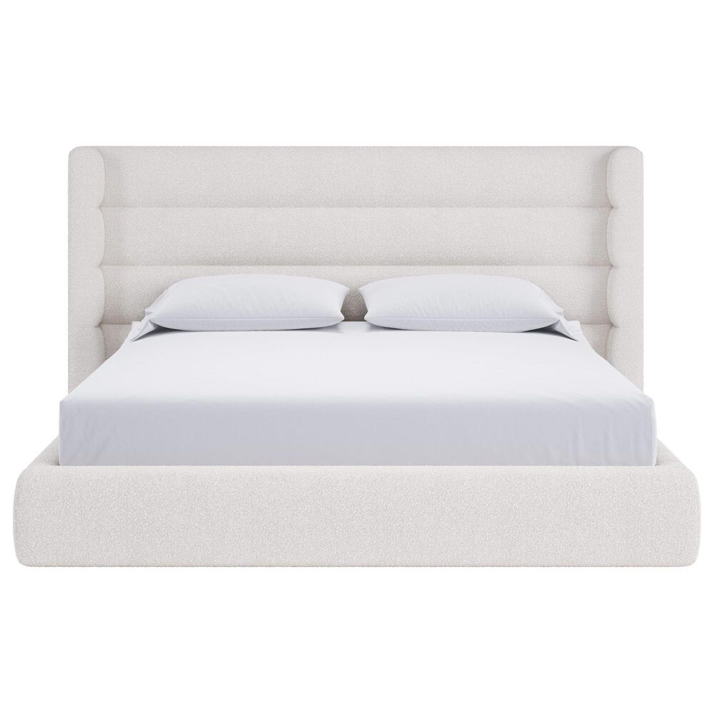 Urban Home Frank Upholstered Wingback Platform Bed in Cottage Cheese Boucle (2026), , large