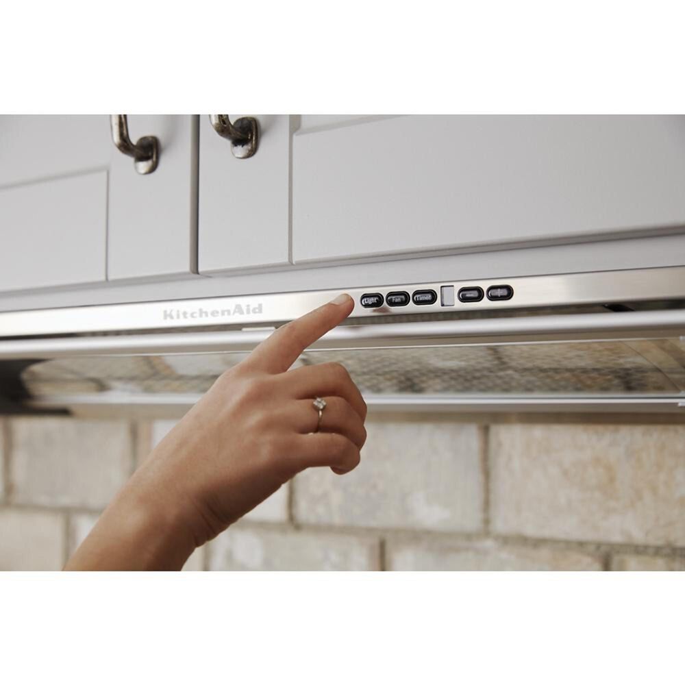 KitchenAid 30" SlideOut Hood Stainless Steel Nebraska Furniture Mart