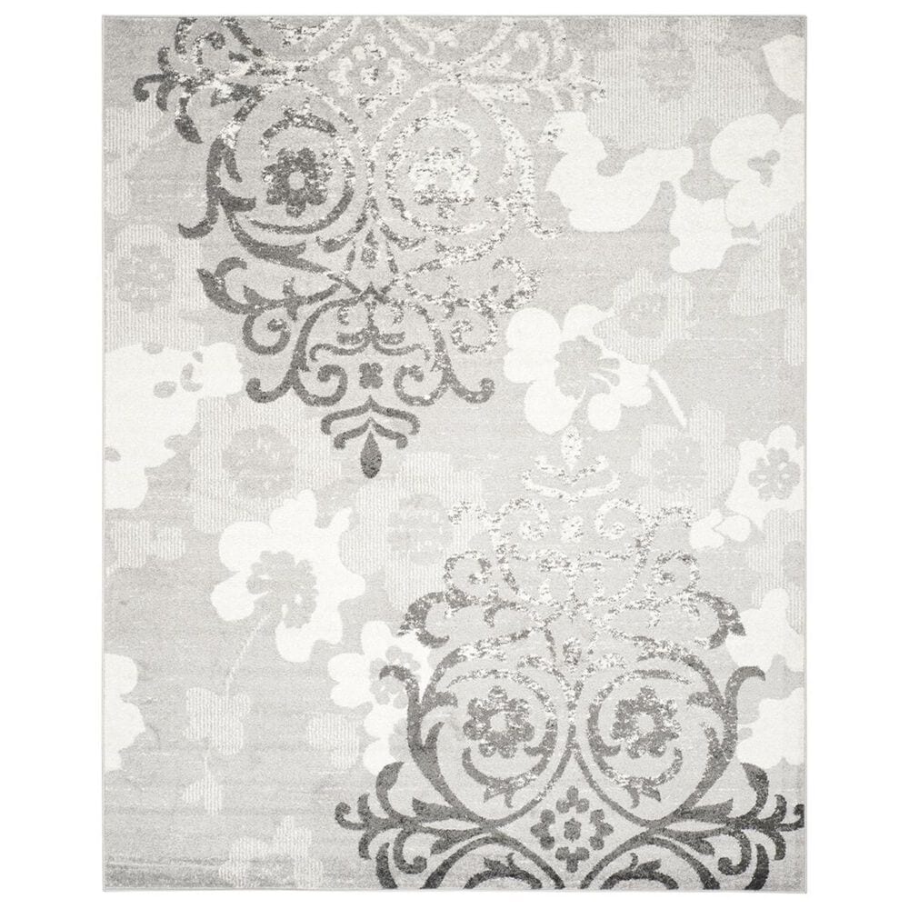 Safavieh Adirondack ADR114B-10 10" x 14" Silver/Ivory Area Rug, , large