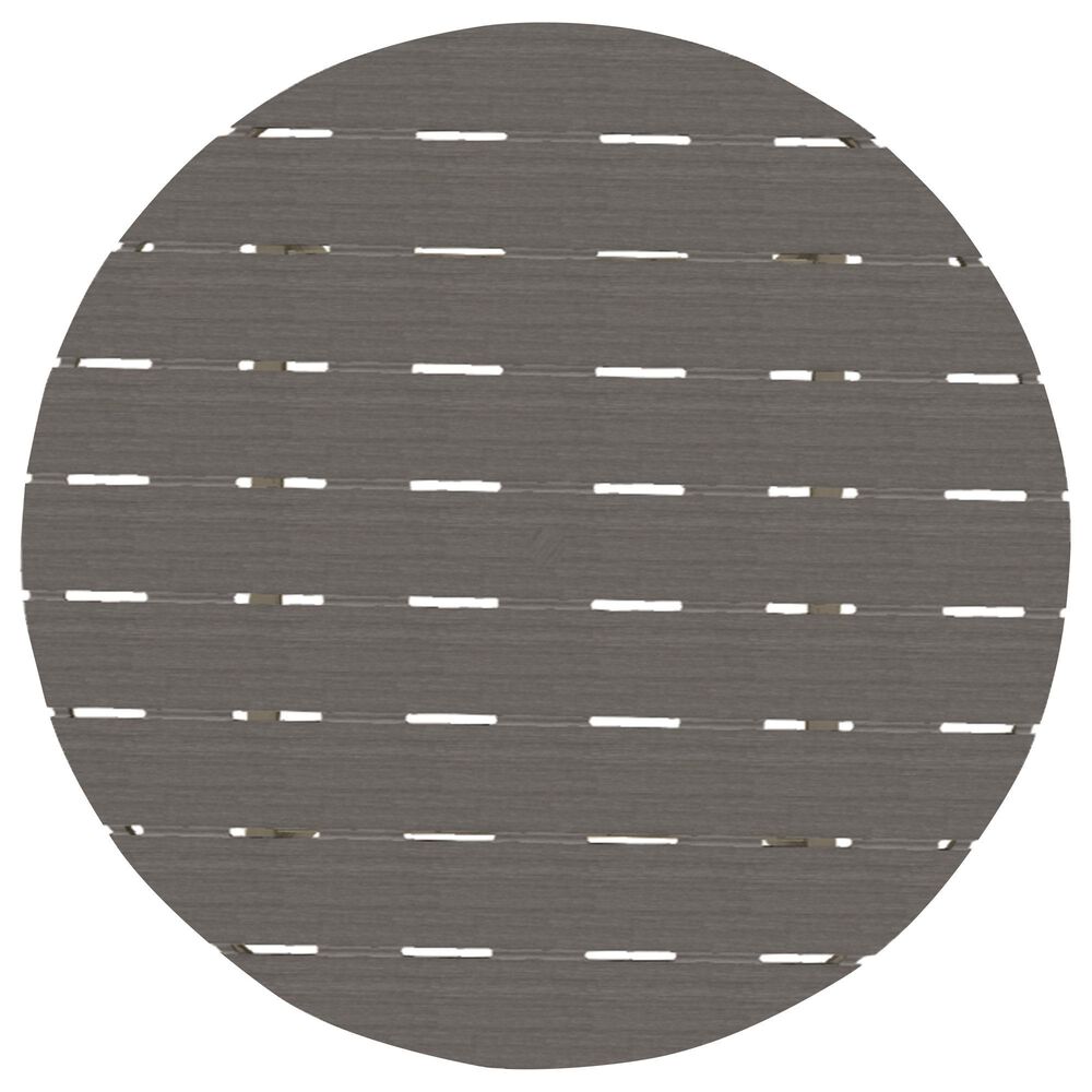 Telescope Casual Furniture 54" Round Patio Dining Table in Storm and Boardwalk Rustic, , large