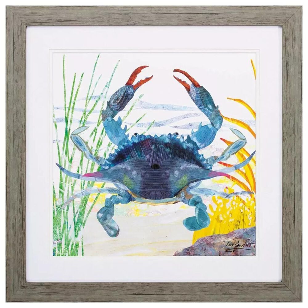 Paragon 23" Square Sea Creature Crab Wall Art in Yellow, , large