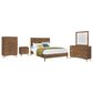 Martin Svensson Home Mid Century Modern 5-Piece Queen Platform Bedroom Set in Cinnamon, , large