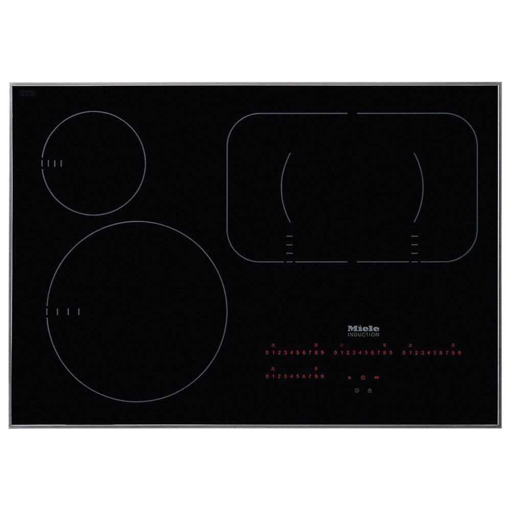 Miele 30" Induction Cooktop in Black and Stainless Steel, , large