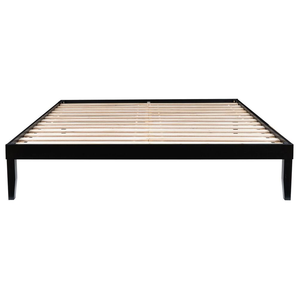 Linden Boulevard Polly King Platform Bed without Headboard in Black, , large