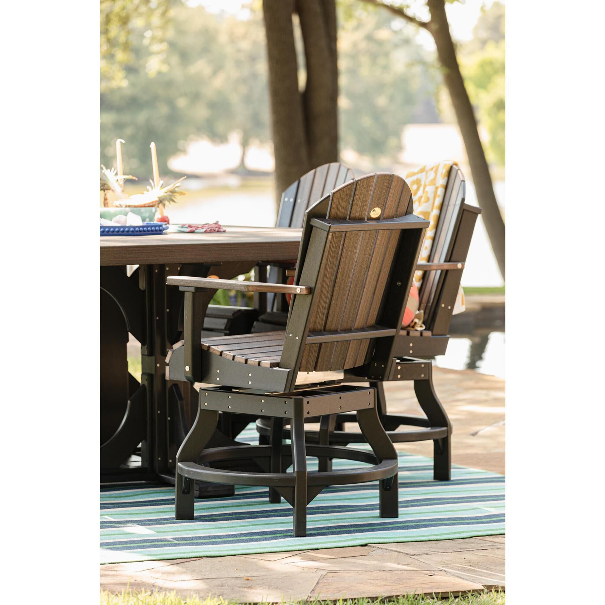 Amish Orchard 7-Piece Patio Counter Height Dining Set in Brazilian