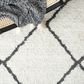 Safavieh August Shag AUG572A 4"5" x 6"5" Ivory and Black Area Rug, , large