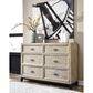 Signature Design by Ashley Halamay Dresser in White Waxed Finish, , large
