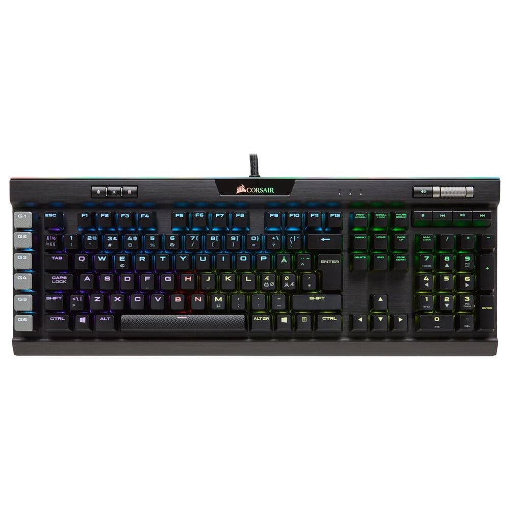 Corsair K95 Rgb Platinum Mechanical Gaming Keyboard Cherry Mx Brown In Black Nebraska Furniture Mart